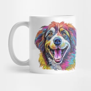 Rainbow splash dog Mug